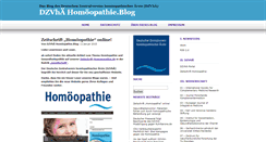 Desktop Screenshot of dzvhae-homoeopathie-blog.de