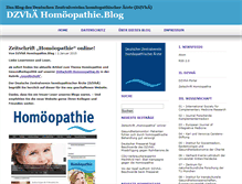 Tablet Screenshot of dzvhae-homoeopathie-blog.de